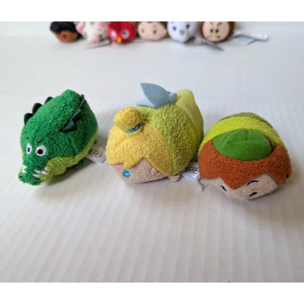 Disney Tsum Tsum Plush lot of 15 Frozen Moana Beauty Beast Peter Pan +